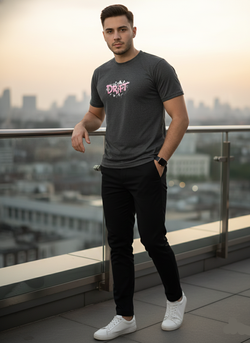 Basic Charcoal STRIVE Tee