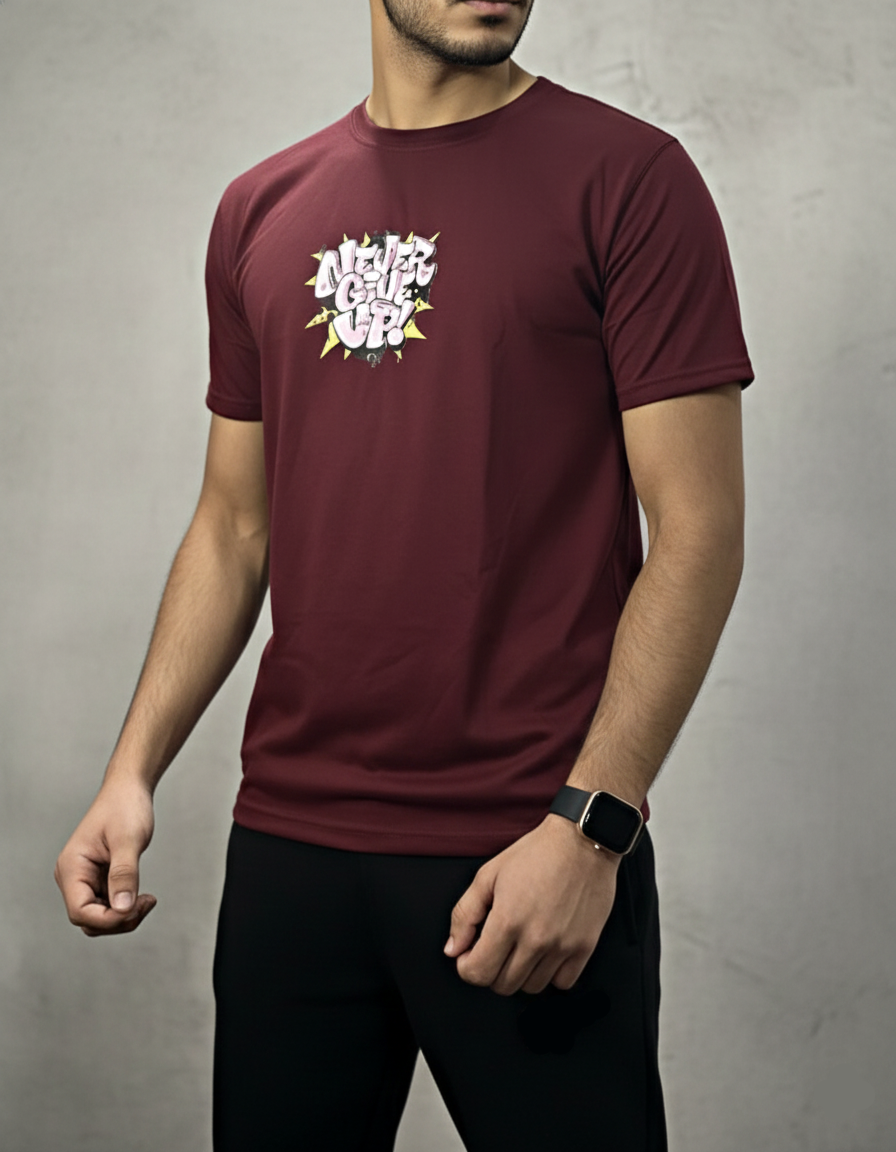 Basic Maroon STRIVE Tee