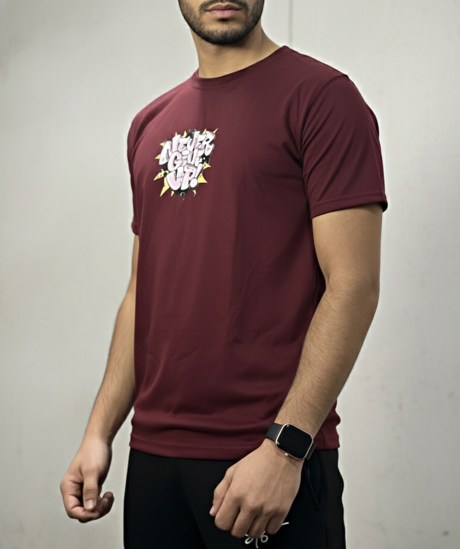 Basic Maroon STRIVE Tee