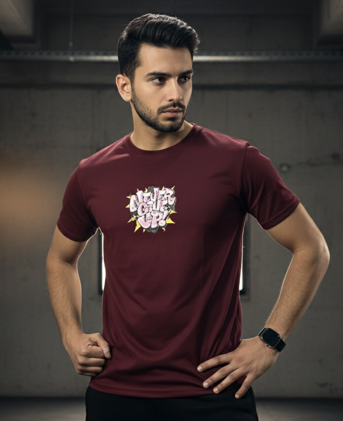 Basic Maroon STRIVE Tee
