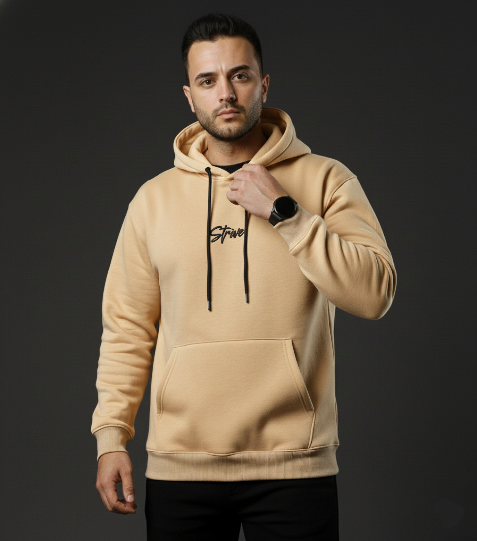 Beige STRIVE Hoodie