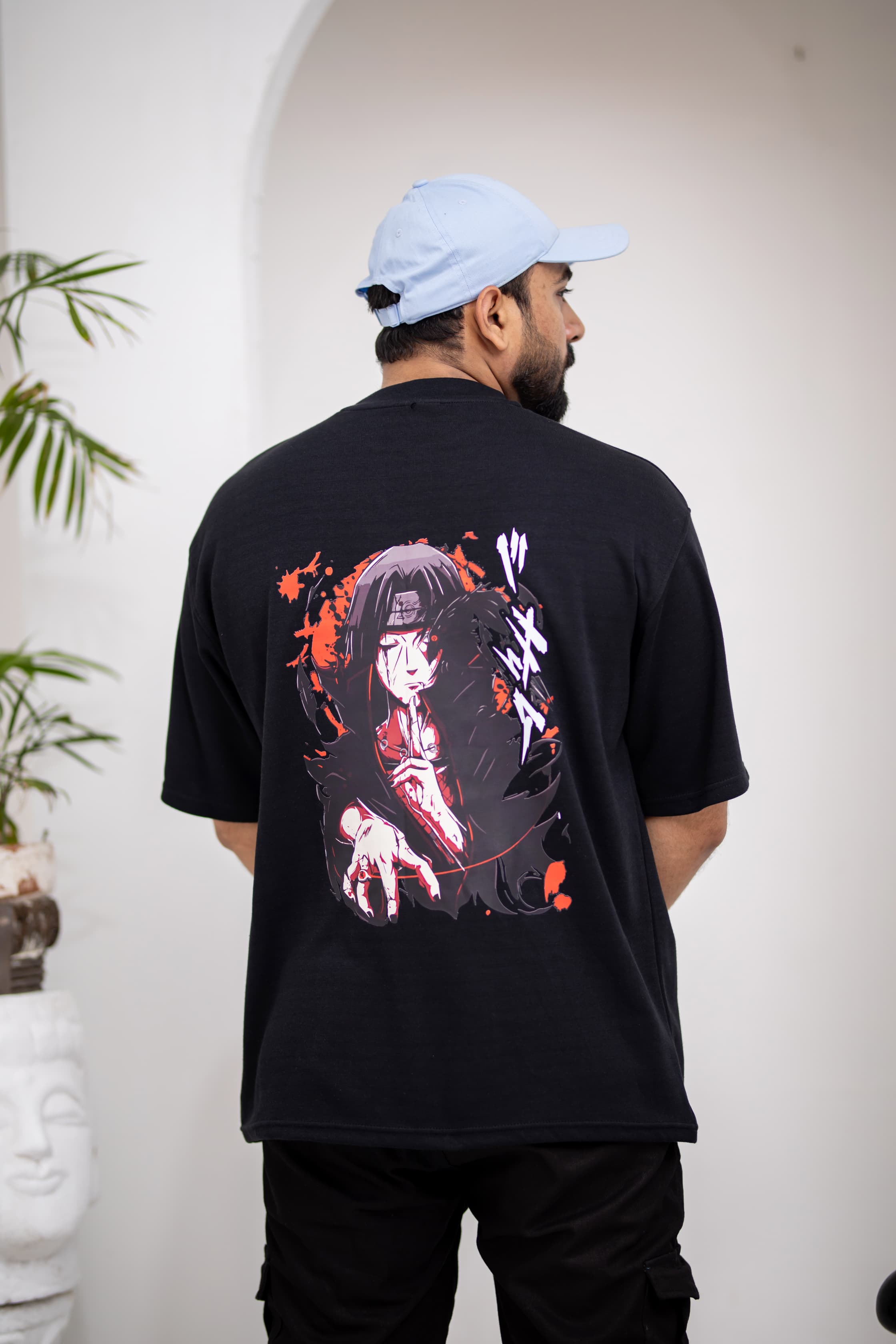 Anime Black Oversized Tee