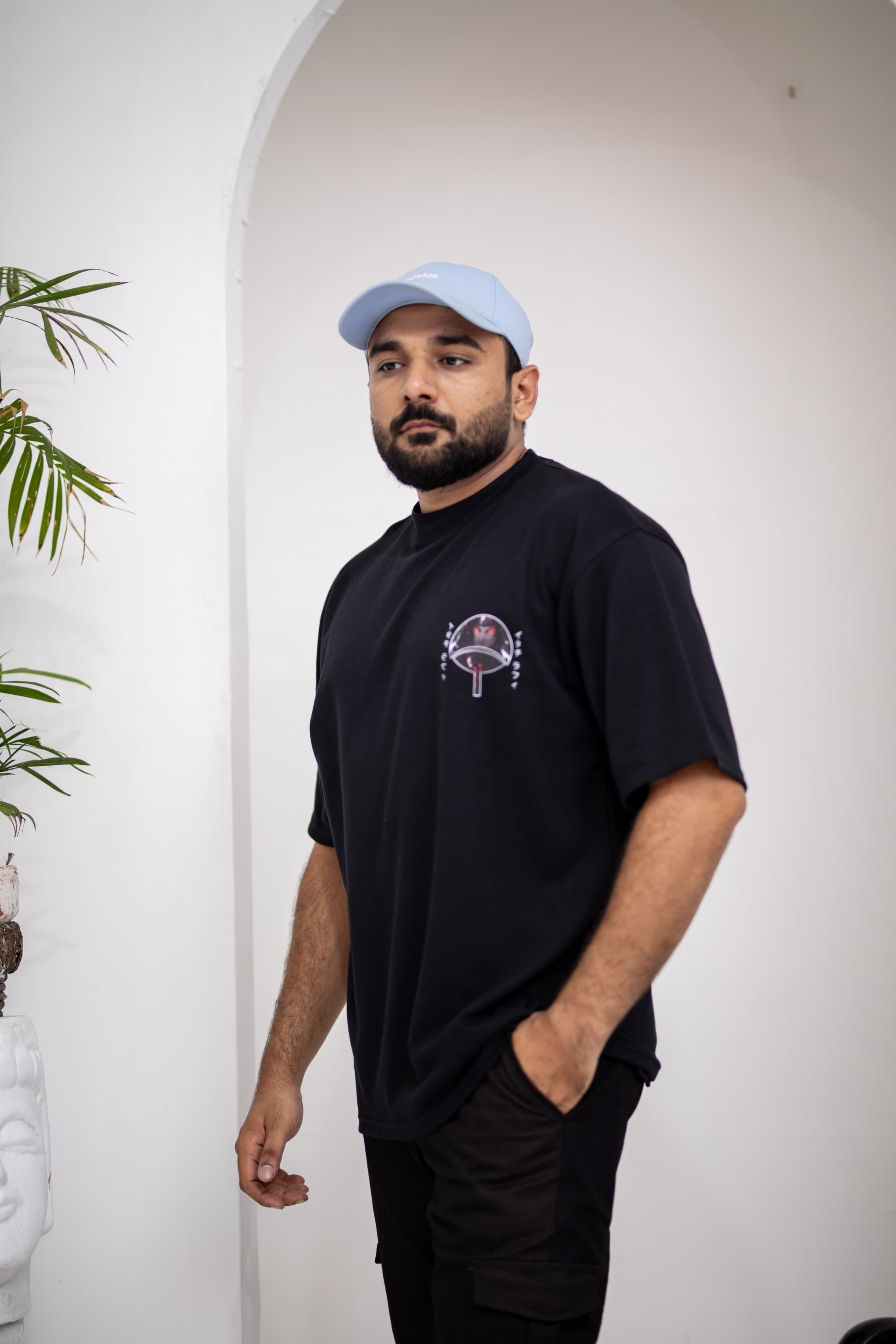 Anime Black Oversized Tee