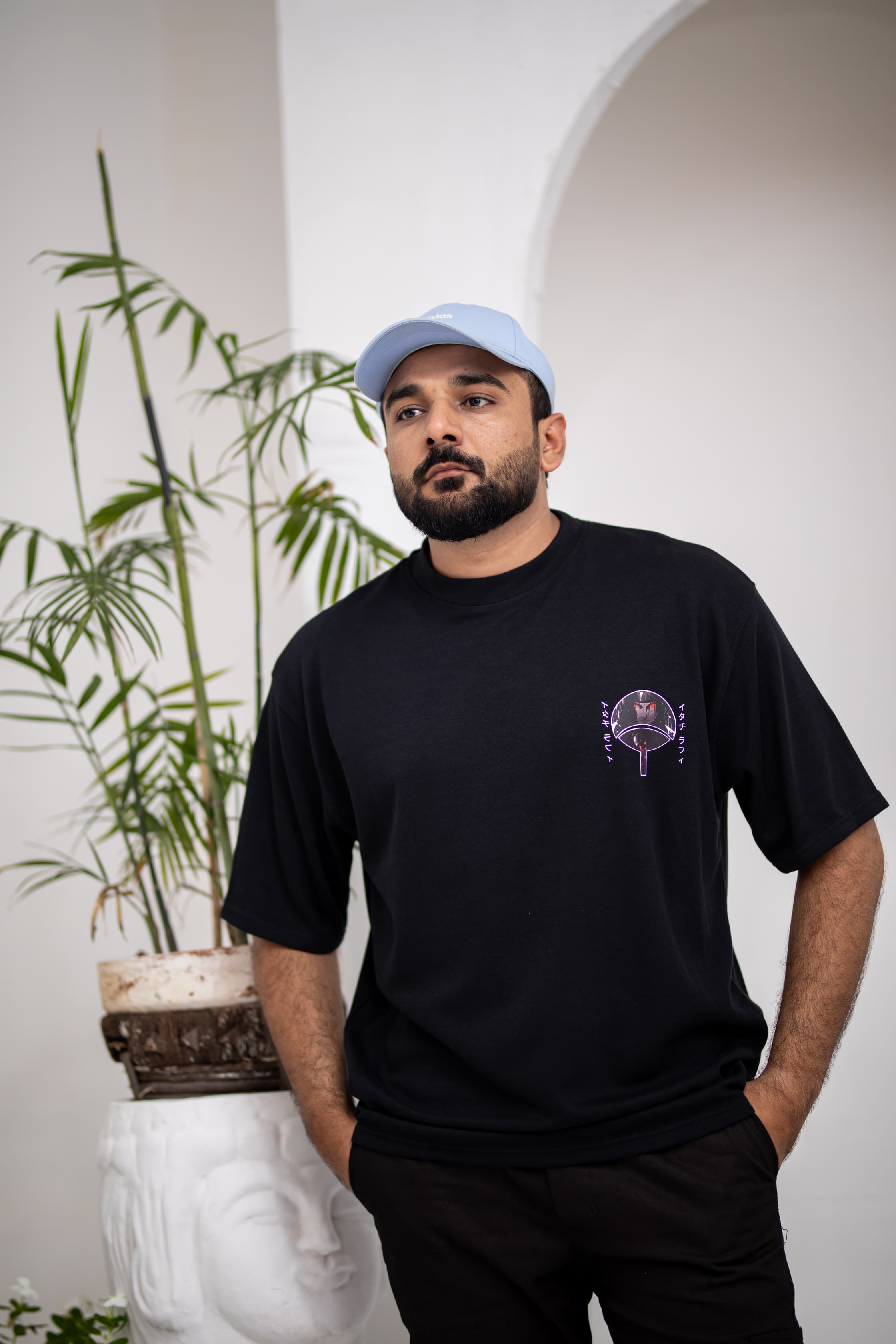 Anime Black Oversized Tee