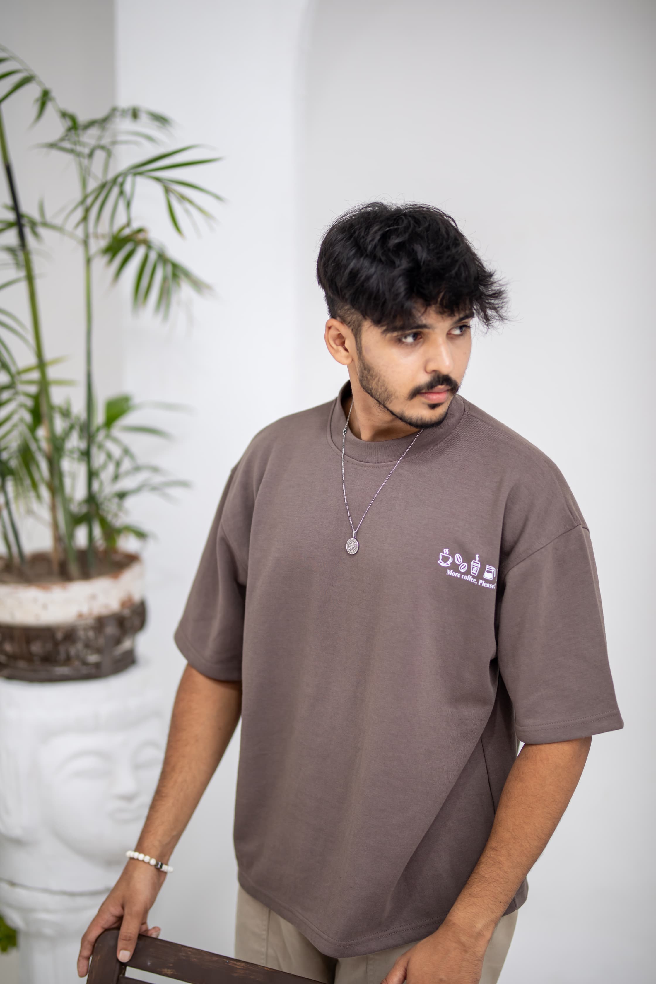 ESPRESSO BROWN Oversized Tee