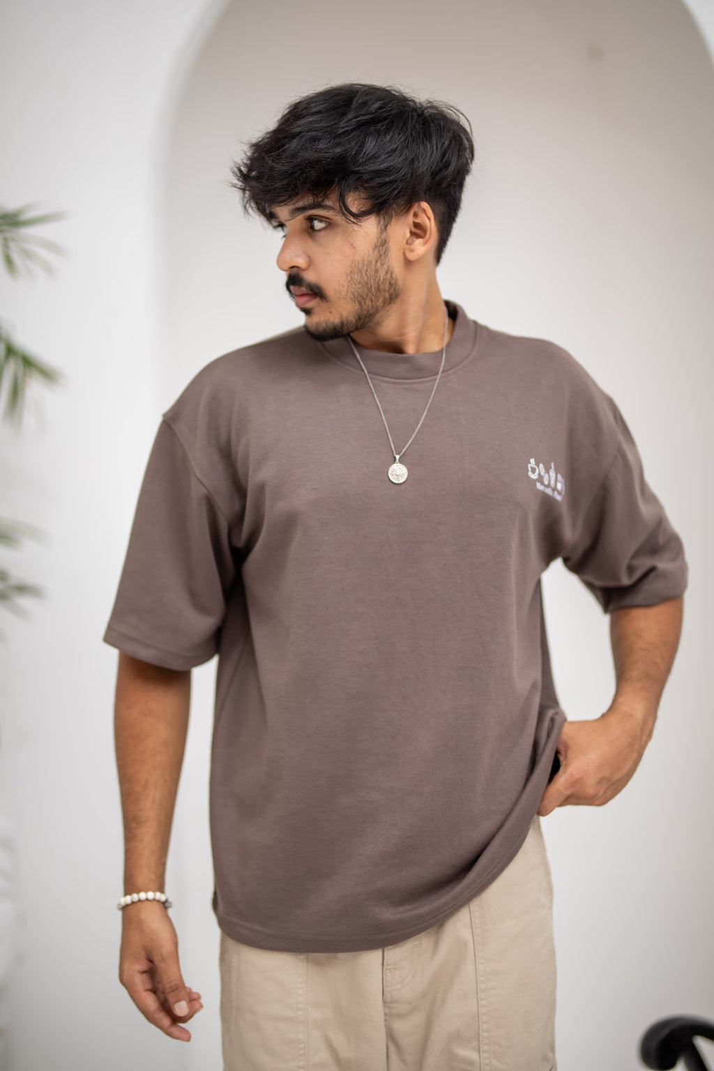 ESPRESSO BROWN Oversized Tee