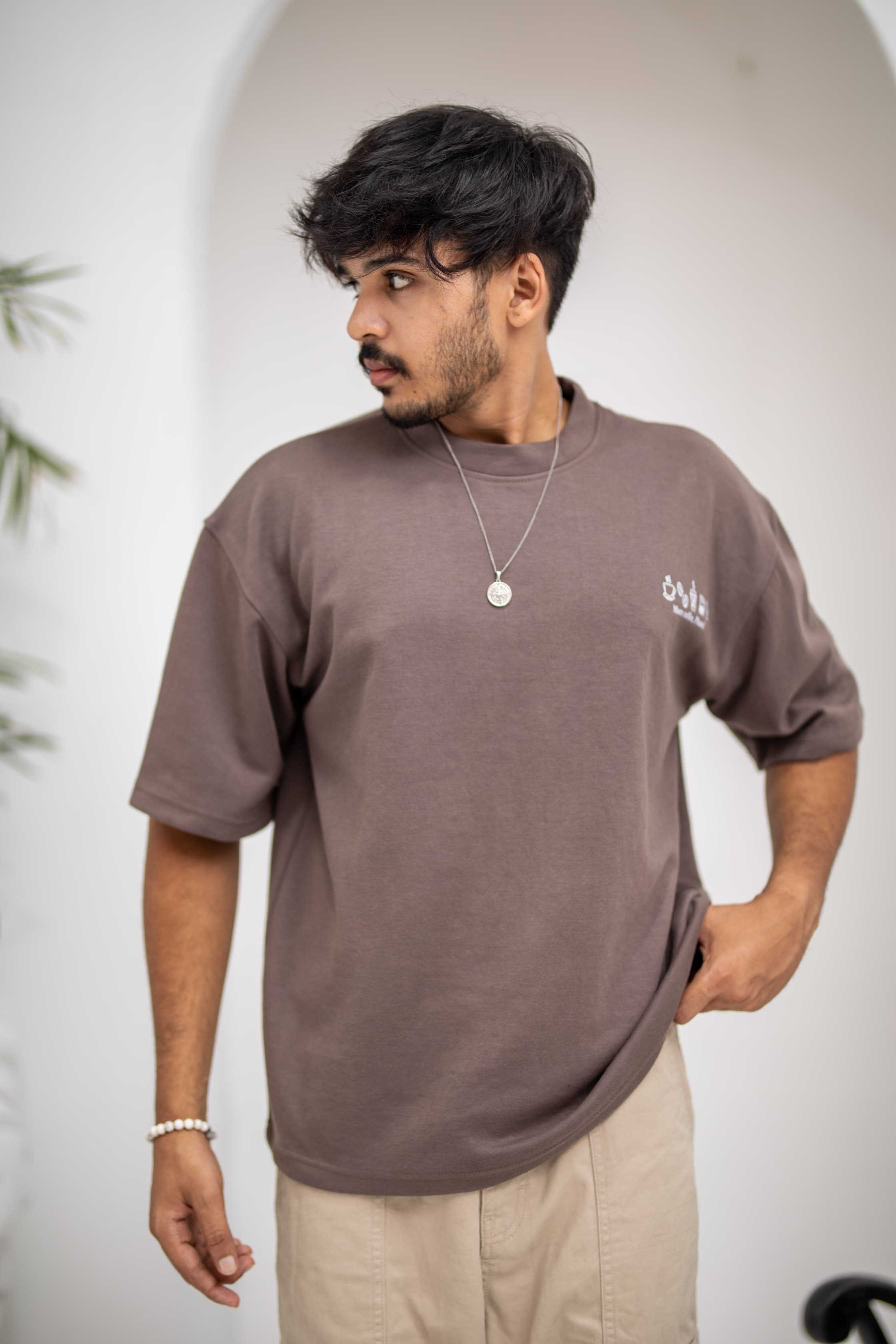 ESPRESSO BROWN Oversized Tee