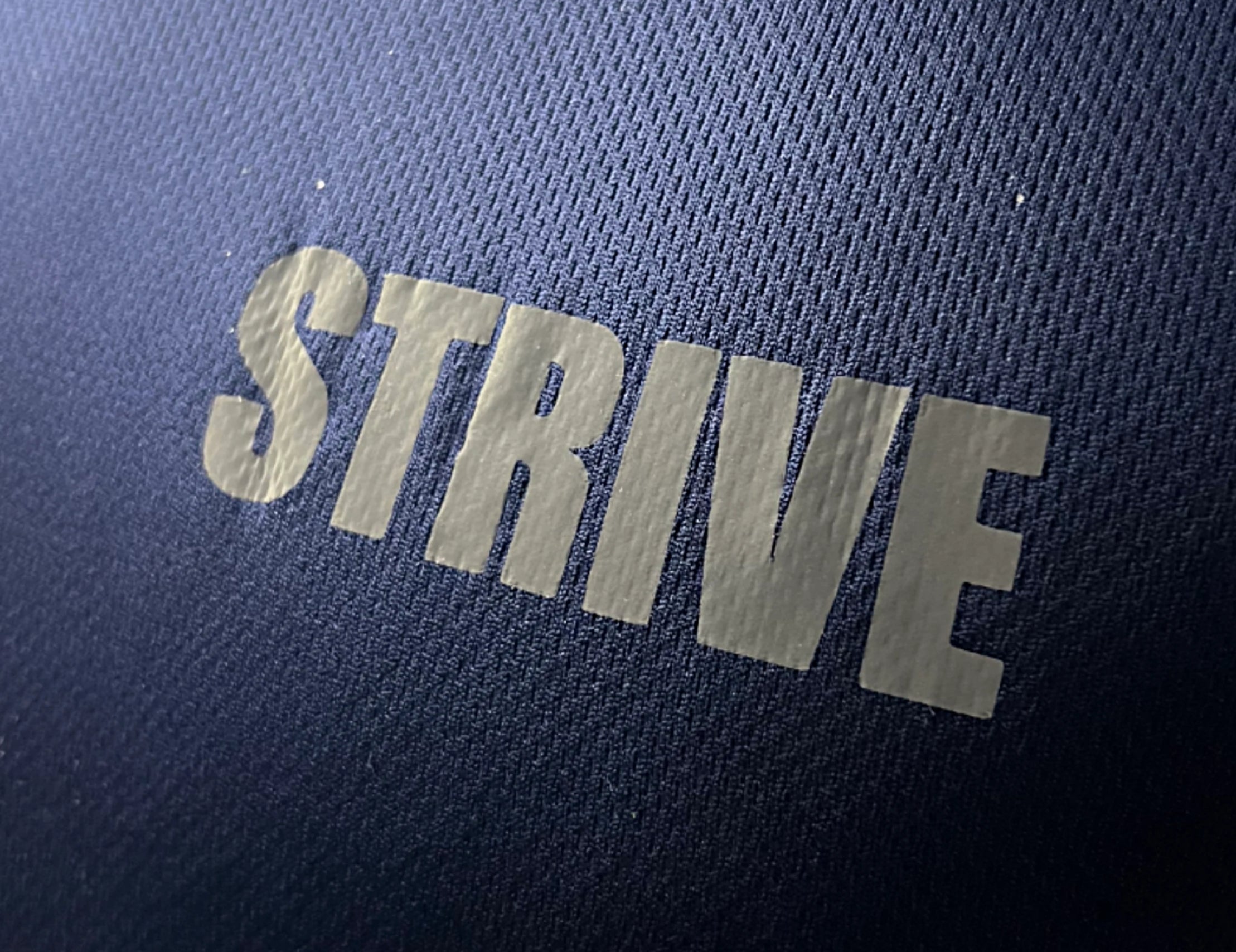Plain Blue Dri-Fit Performance Tee by STRIVE