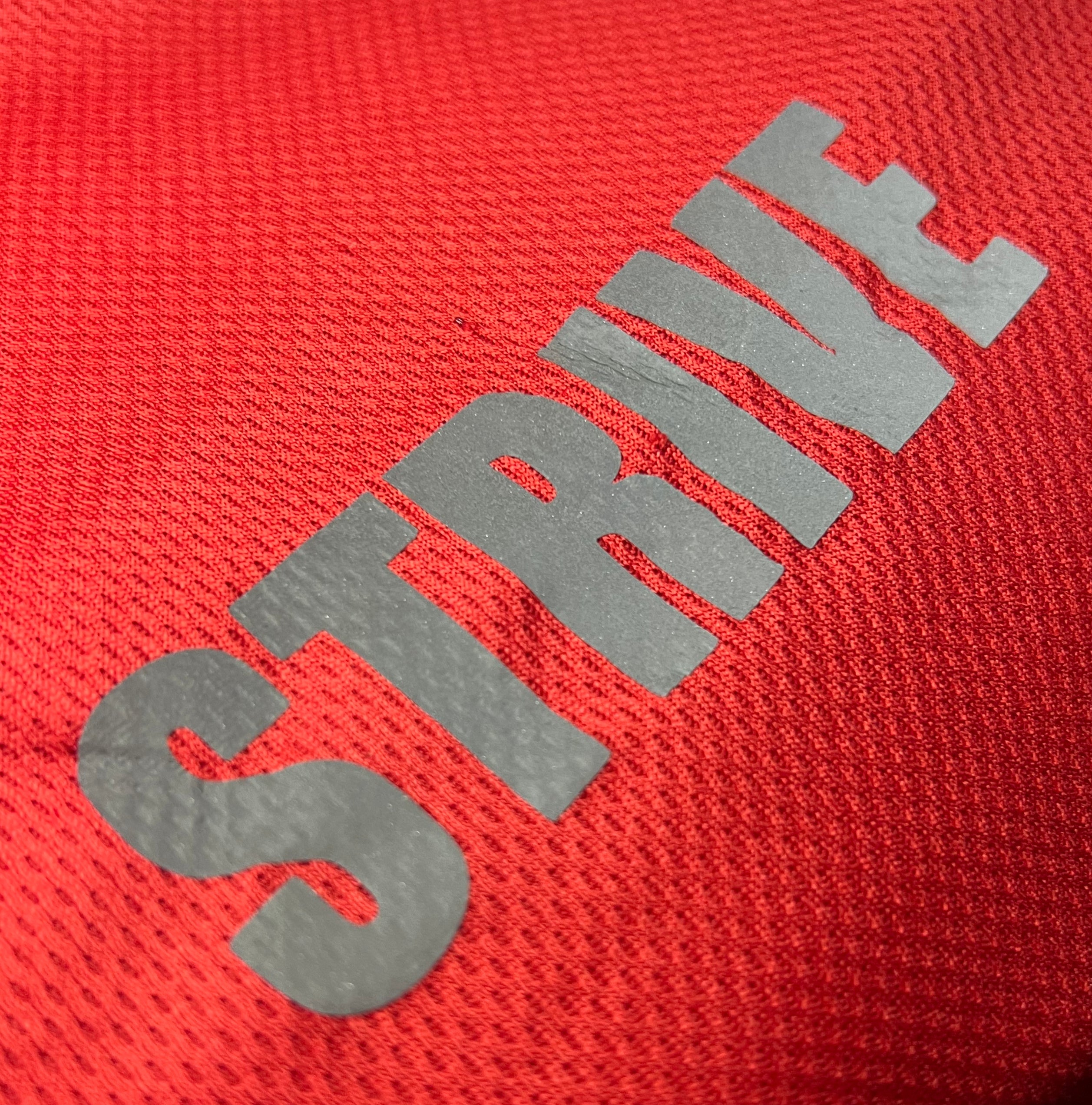 Plain Red Dri-Fit Performance Tee by STRIVE