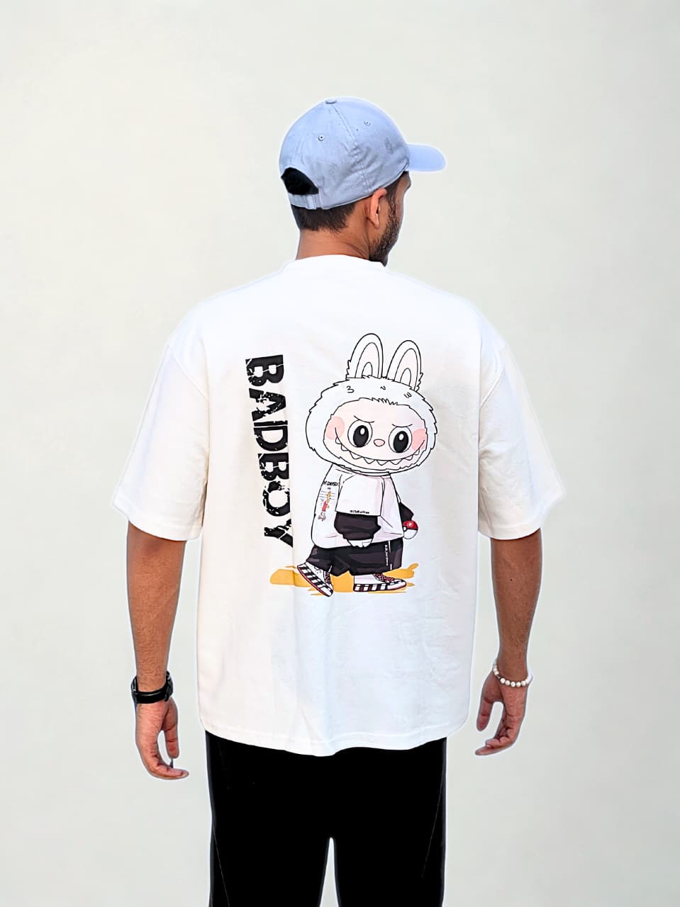 Labubu Badboy White Oversized Tee