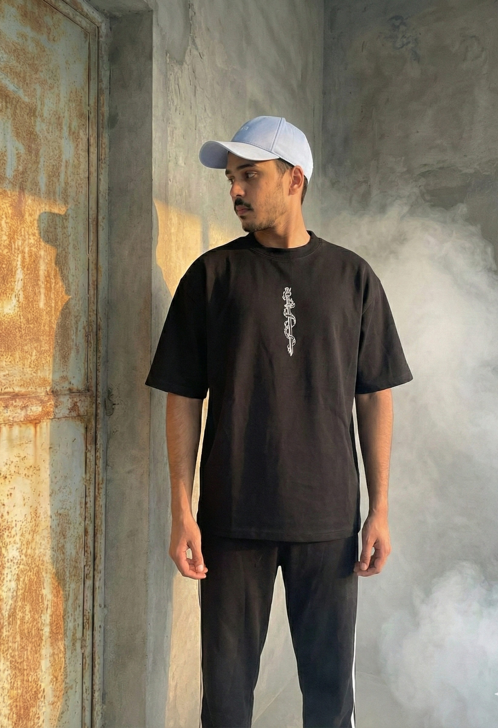 Sword Black Oversized Tee