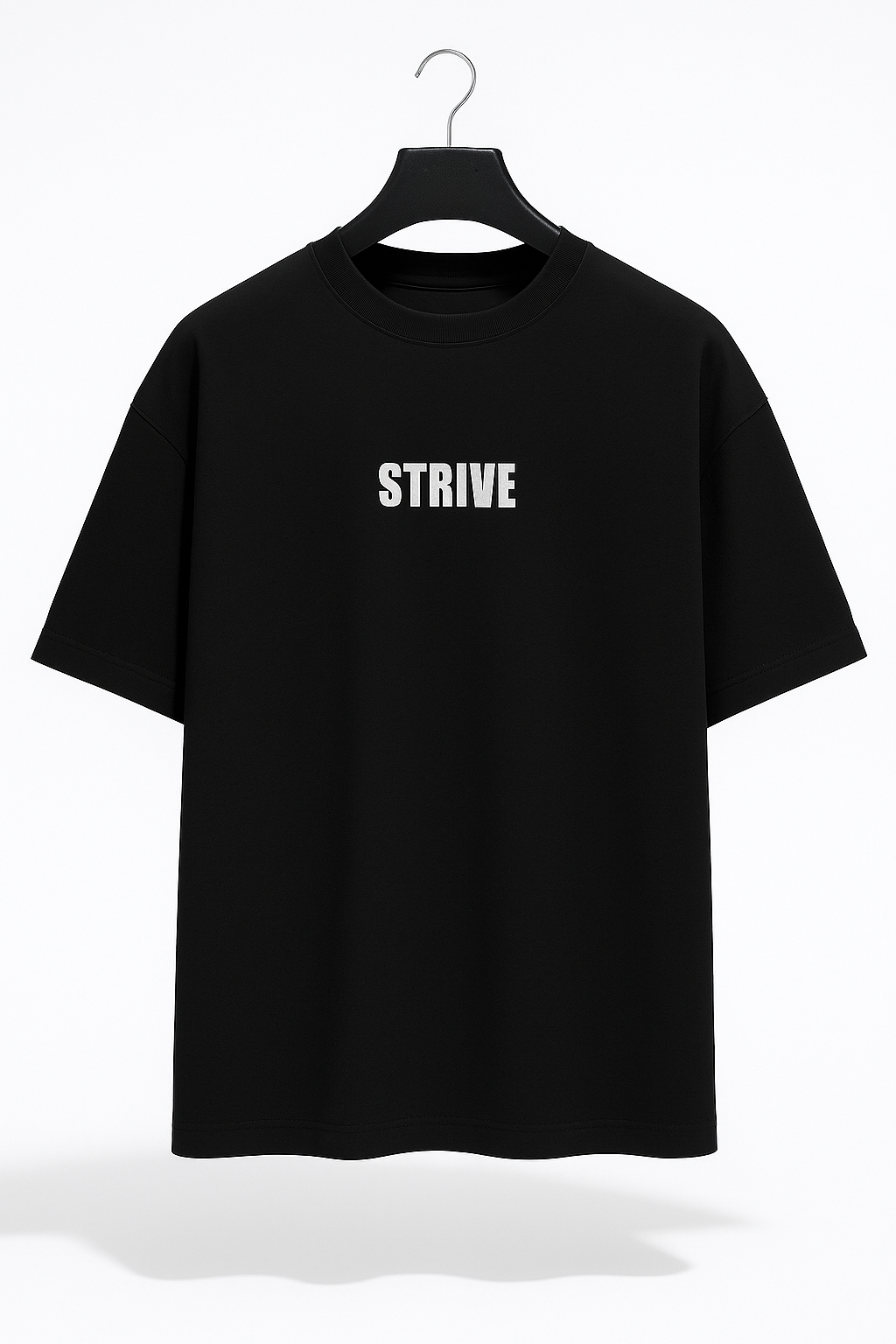 Plain Black STRIVE Oversized Tee (Limited Edition)